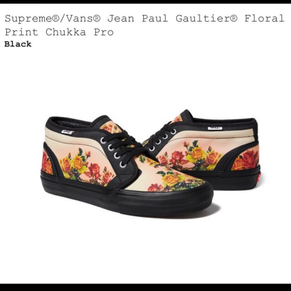 Paul Gautier x Supreme Vans Chukka 10.5